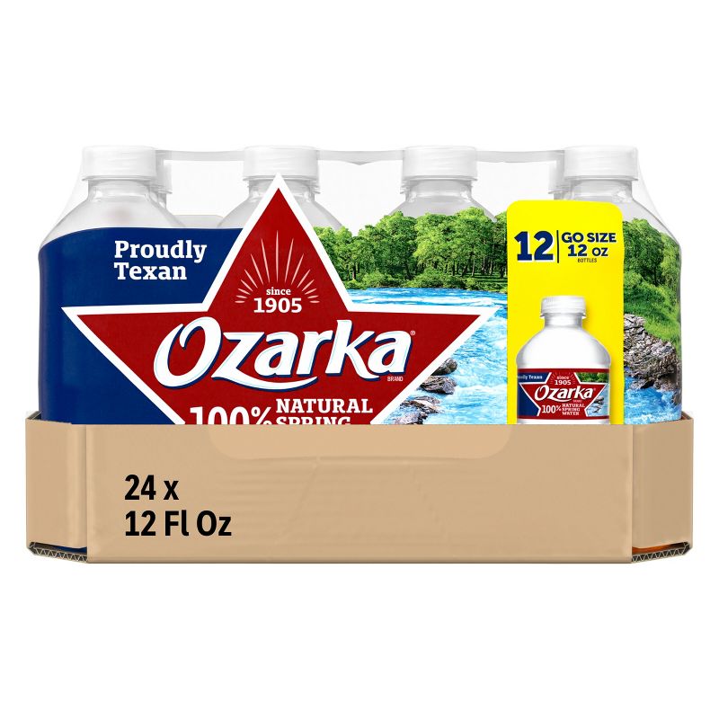 Ozarka Brand 100% Natural Spring Water - 12pk/12 fl oz Bottles, 3 of 9