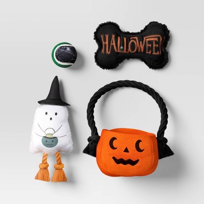 Halloween Trick or Treat Pail Bundle Plush Dog Toy Set - 4pc - Hyde and EEK! Boutique™