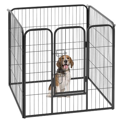 FDW Dog Playpen Pet Dog Fence 2-32 Panels  24/32/40"H Metal Dog Pen Outdoor Exercise Pen with Doors for Large/Medium /Small Dogs for RV,Camping,Yard