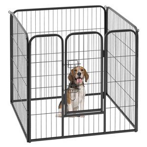 FDW Dog Playpen Pet Dog Fence 2-32 Panels  24/32/40"H Metal Dog Pen Outdoor Exercise Pen with Doors for Large/Medium /Small Dogs for RV,Camping,Yard - 1 of 4