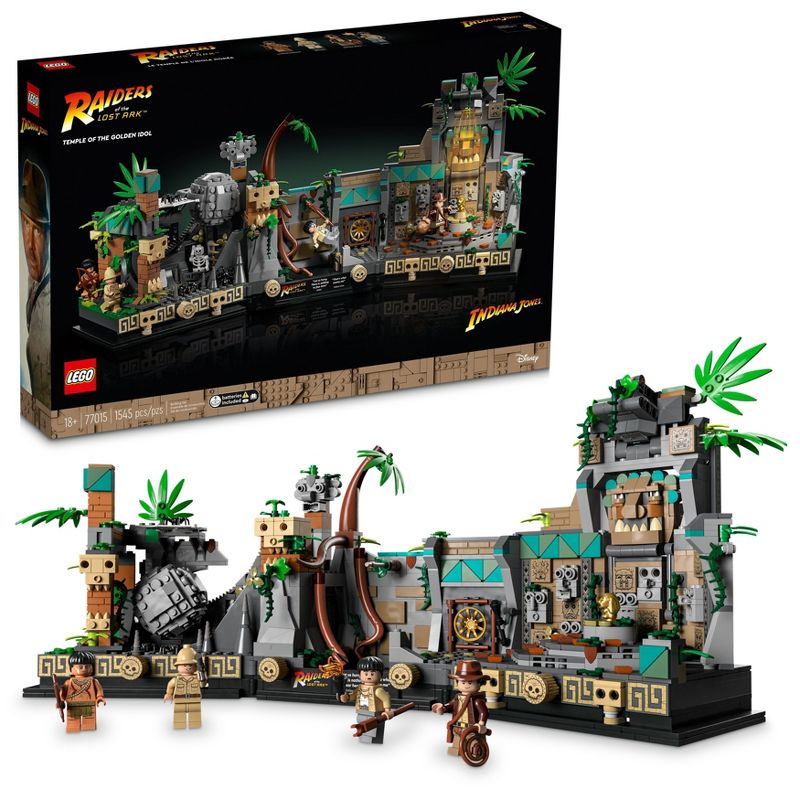 LEGO Indiana Jones Raiders of the Lost Ark Temple of the Golden Idol Building Kit 77015, 1 of 8
