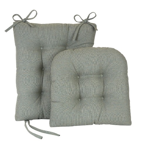 Gripper Non-slip 17 X 17 Large Omega Tufted Chair Cushions Set