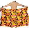 LA LEELA Men's Sarong Swim Bath Pareo Aloha Wraps One Size Orange Hibiscus - 3 of 3