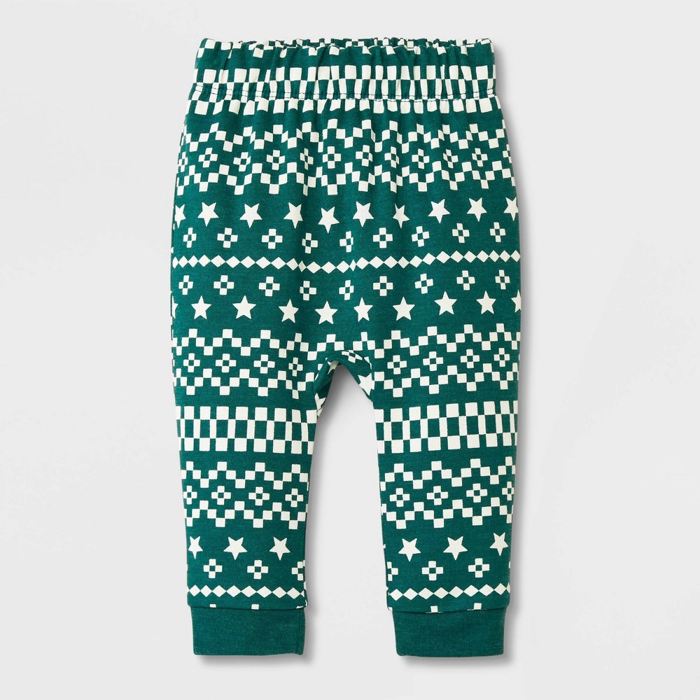 Baby Tiny Scenic Jogger Pants - Cat & Jack™ Green 6-9M