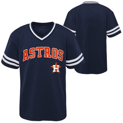 Houston Astros Shirt Boys Medium Black 10-12 Baseball MLB Youth