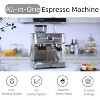 Acekool Stainless Steel Espresso Machine with Built-in Grinder, 15 Bar Semi-Automatic Coffee Maker, Fast Heating, PID, Silver 120V/60Hz/1500W - 4 of 4