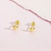 Girls' Polished Heart Screw Back 14k Gold Earrings - In Season Jewelry - image 4 of 4