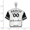 Black Bow Jewelry Sterling Silver Sparky Anderson Signature Enamel Jersey Pendant - 4 of 4