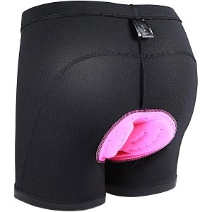 Sportneer Cycling Shorts for Women - 3D Padded Bike Shorts Cycling Underwear, Bicycle Road Biking Cycle Shorts for Women Black - 1 of 4