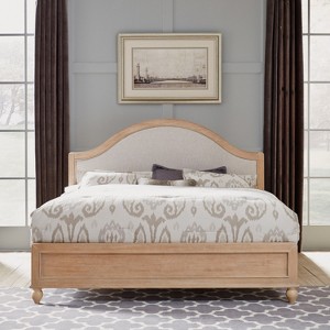 King Cambridge Bed White Wash - Home Styles