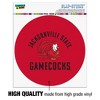 Jacksonville State University Gamecocks Automotive Car Window Locker Circle Bumper Sticker - 3 of 4