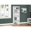 Bookshelf, Bookcase, 6 Tier, 72"h, Office, Bedroom, White Laminate, Transitional - 2 of 4