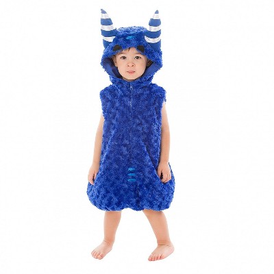 Oddbods Pogo Costume for Boys & Girls - One Piece, One Size Fits Most - Blue Character Costume for Kids, Large (Ages 4+)