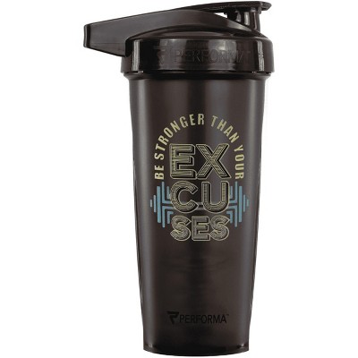 Performa Activ 28 oz. Shaker Cup Gym Bottle - No Excuses