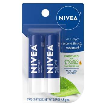 Nivea Moisturizing Lip Balm - 0.34oz/2pk