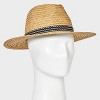 Men's Panama Straw Hat - Goodfellow & Co™ Brown - 2 of 4