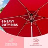 Gloweer 10FT/9FT/7.5FT Patio Umbrella, Outdoor Table Umbrella with Push Button Tilt and Crank, UV Protection Waterproof Market Umbrella - 4 of 4