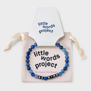 Little Words Project Men's Be Kind Beaded Bracelet - Blue - 1 of 4