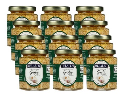 Delallo Fine Chopped Garlic In Pure Olive Oil - Case of 12/6 oz