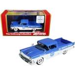 1958 Ford Ranchero Ground Crew Car Blue and White "Pan American Airways" Ltd Ed to 220 pcs 1/43 Model Car by Goldvarg Collection