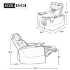 Power Motion Recliner with USB Port, Hidden Arm Storage, 2 Cup Holders & 360¡ã Swivel Tray Table - 2 of 4