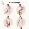 3pk Soothe Baby Swaddle 0-6 Months, Organic Baby Swaddle Sleep Sacks, Newborn, Infant Swaddle Sack - 3 of 4