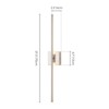 Rennnsan Zellora 27"H Hardwired Linear Modern LED Dimmable Wall Sconce - 3 of 4