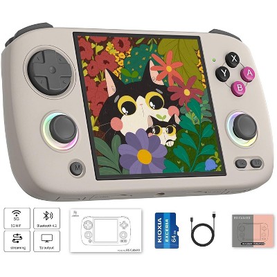 Voacle RG CubeXX Retro Handheld Game Console , 3.95 Inch IPS Screen Linux System Built-in 64G TF Card 5056 Games