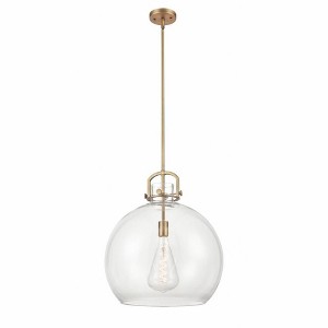 Newton Sphere - 1 Light Stem Hung Pendant In Industrial Style-22.5 Inches Tall and 18 Inches Wide - 1 of 1
