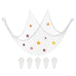 Unique Bargains Cotton Linen Mediterranean Style Decorative Shells Decorative Hanging Ornaments - 1 of 4