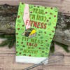 Fitness Taco Funny Eating Mexican Food Exercise Tea Towel - Crazy Dog Tea Towel Fitness Taco - 2 of 4