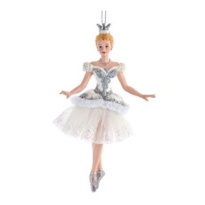 Kurt Adler Resin Ornament for Christmas Tree, Snow Queen Ballerina - 1 of 1