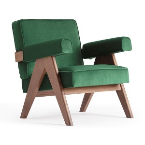 KLAREL Chandigarh Upholstered Armchair - 1 of 4