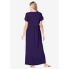 Amoureuse Long Lace Top Stretch Knit Gown - 3 of 4