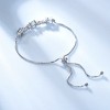 Adjustable Chain Bracelet  for Women Silver Created Blue Topaz Ginger Lyne Collection - 2 of 4