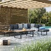 Greemotion 2pc San Jose Outdoor Metal Furniture Set: Aluminum Frame, Acacia Wood, Polyester Cushions - 2 of 4
