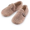 Collections Etc Fleece Indoor/Outdoor Shoes with Buckle Accent - 4 of 4