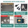 73'' Tall Metal Pantry Cabinet with Flip Doors,Adjustable Shelves and Pegboard Panel for Kitchen or Dining Room-The Pop Home - 2 of 4