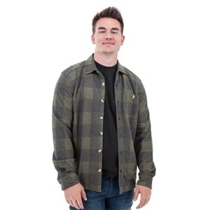 Old Ranch Brands Men's Kolson Plaid Fleece Overshirt - 1 of 4