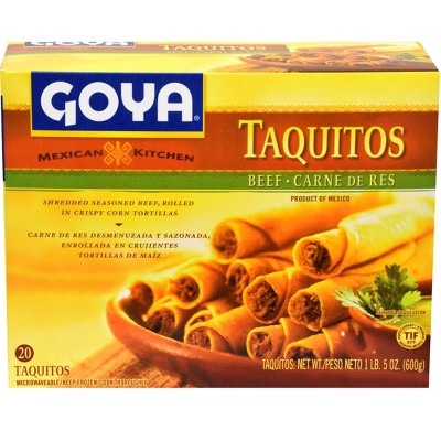 Goya Mexican Kitchen Frozen Beef Taquitos - 5oz/20ct