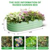 GustoWave Oval Raised Garden Bed, 2 Pcs Galvanized Raised Beds for Outdoor, Planter Raised Boxes with Open-Ended Base,Large Metal Raised Planter Beds - 2 of 4