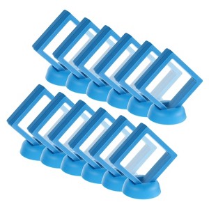 Unique Bargains Transparent PE Material Jewelry Storage Box 12 Pcs - 1 of 4