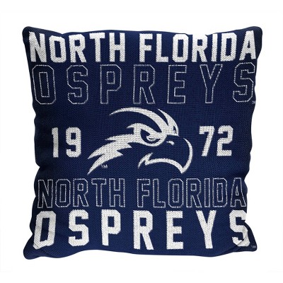 NCAA North Florida Ospreys 20"x20" Woven Pillow