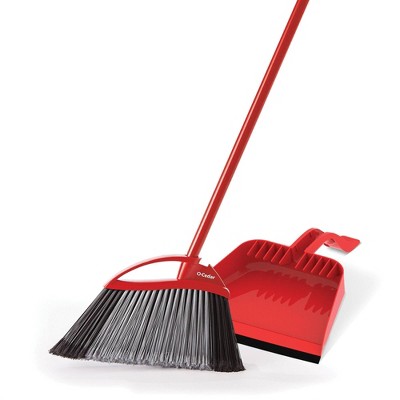 O-Cedar PowerCorner Pet Pro Broom with Step-On Dustpan - Assembled