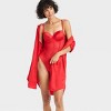 Women's Satin and Mesh Lightly Lined Lingerie Bodysuit - Auden™ - 3 of 4