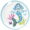 Beachcombers 7" Mermaid Garden Blue Decorative Dining Plates Set of 4 for Coastal Kitchen - 2 of 3
