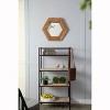 Kumasinova 18.5" Hexagon Wall Mirror,Decorative Mirror with Solid Wood Frame,Wall Decor for Living Room,Bathroom,Hallway,Bedroom - 4 of 4