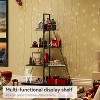 4-Tier Ladder Bookshelf, Versatile A-Shaped Bookcase, Tall Ladder Shelf Storage Organizer, Industrial Metal Frame Ladder Display Shelf - 4 of 4