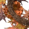 24" Artificial Autumn Wreath with Hydrangeas, Maple Leaves, Pinecones and Berries - National Tree Company - image 4 of 4