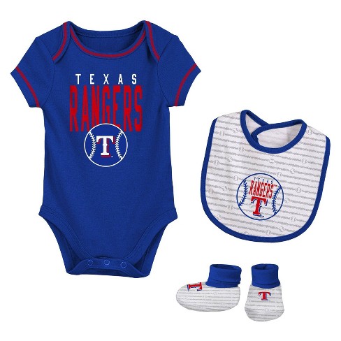 Mlb Texas Rangers Infant Boys' Short Sleeve Layette Set - 0-3m : Target